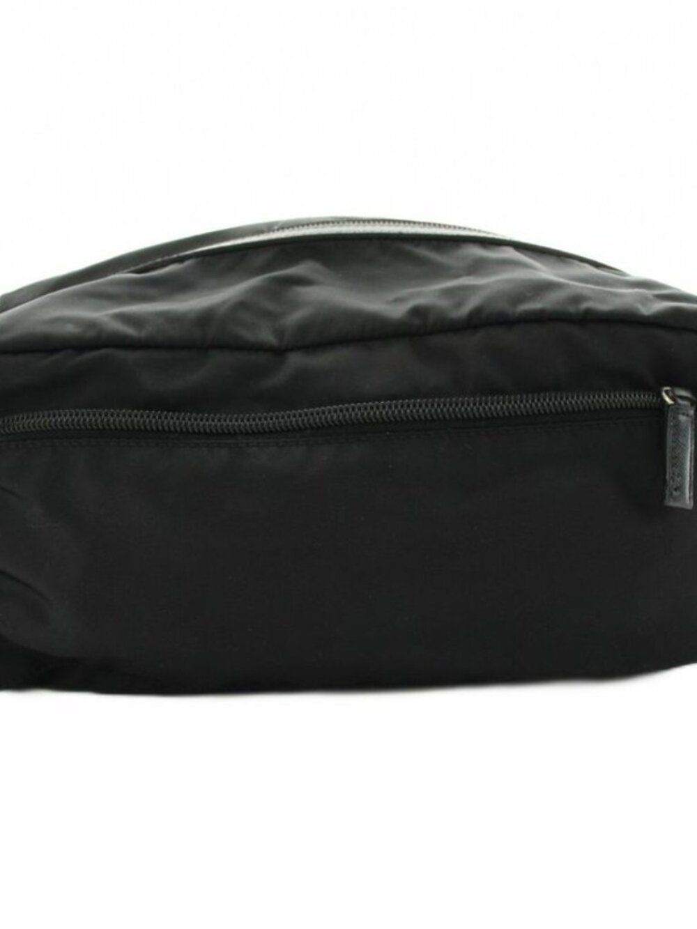 Prada Pouch Multi Triangle Logo Nylon Black KU - Picture 3 of 9